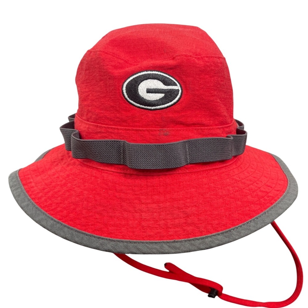 Nike Georgia Bulldogs Dri-FIT Boonie Bucket Hat Red Grey M/L UGA NCAA Sportswear